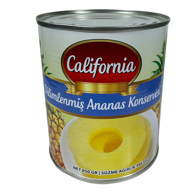 California Dilimlenmiş Ananas Konservesi, 850 gr