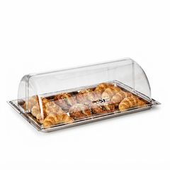 Zicco Çelik Tepsili Muhafaza Kabı, Polikarbon, Rolltop Kapaklı, 44x29x17 cm (ZCP.266+ZCP264) - Zicco