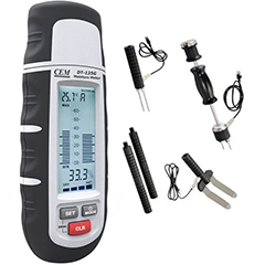 Cem DT 125G Pin-Type Wood and Building Material Moisture Meter Set - Cem Instruments