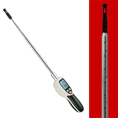 Cem DT-1880 Hot Wire Air Velocity and Temperature Meter Anemometer, with Recording Feature - 1