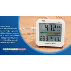 Cem DT-326 Hava Kalitesi ve Karbondioksit Ölçer - 3