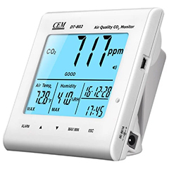 Cem DT-802 Hava Kalitesi Ölçüm Cihazı, Karbondioksit Ölçer - 1