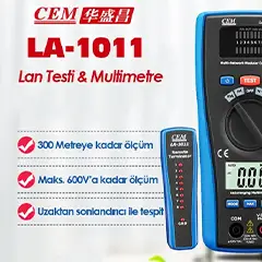 Cem LA-1011 Lan Kablosu Test Cihazı ve Multimetre - 3