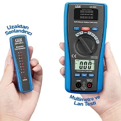 Cem LA-1011 Lan Kablosu Test Cihazı ve Multimetre - 4
