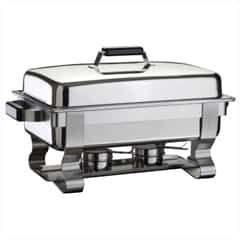 Öztiryakiler Chafing Dish, 1/1 Normal Kapak, Was Ayak, Mat - Öztiryakiler