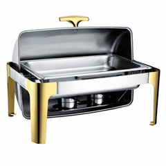 Chafıng Dısh Roll Top 9 L, Gold, Cdr 9s - 1