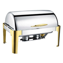 Chafıng Dısh Roll Top 9 L, Gold, Cdr 9s - 3