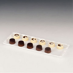 Zicco Çikolata Teşhir Tepsisi, Polikarbon, 15x30 cm, Şeffaf - Thumbnail