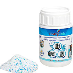 CoffyTab A001-3 Coffee Machine Cleaning Powder, 150 gr - CoffyTab 