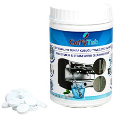 CoffyTab A001-6 Milk Channel and Steam Wand Cleaning Tablet, 5 gr, 600 Tablets - CoffyTab