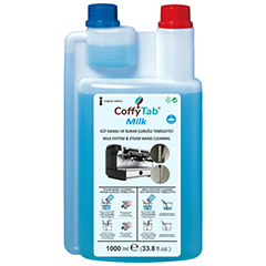 CoffyTab A001-9 Süt Kanalı ve Buhar Temizleyici, Sıvı, 1000 ml - CoffyTab