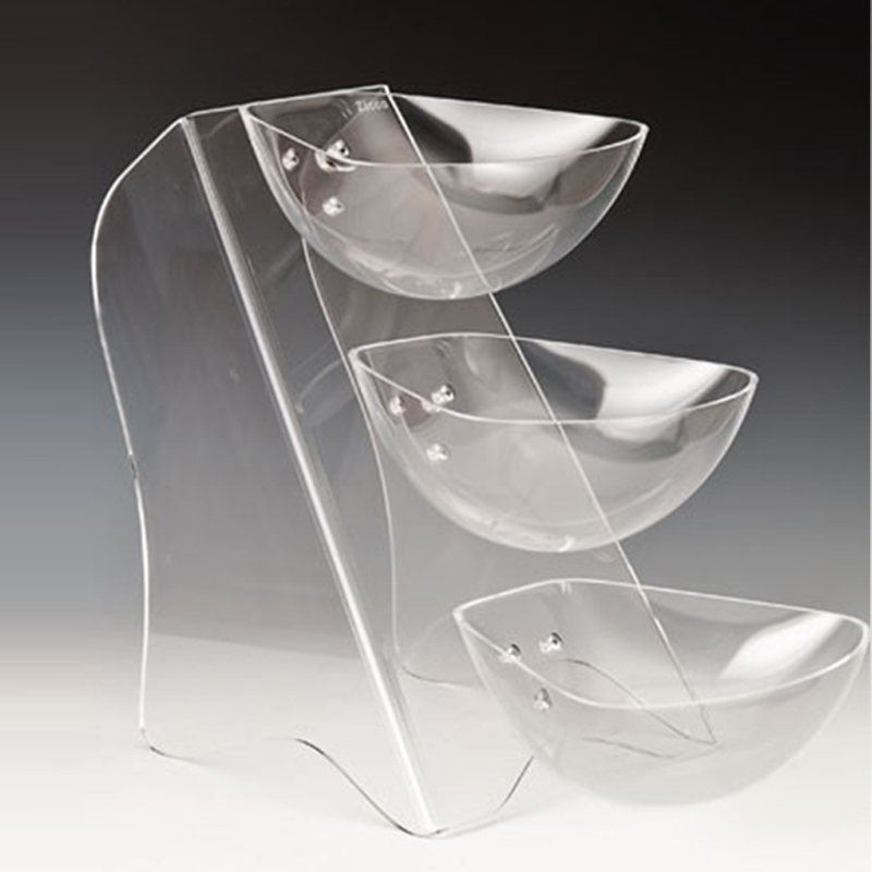 Zicco ZCP-433 Polikarbon Teşhir Standı, 3 Katlı, 47x25x37 cm