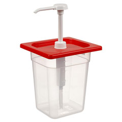 Corona Professional Ketçap Mayonez Pompası, Kilitli, GN 1/6, 17,6 cm x 16,2 cm, BO9146 - Corona Professional