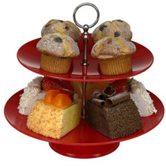 Corona Professional Gastronomi Display Trays, Set of 2 Round, Polycarbonate, 25-30 cm, BO388 - Corona Professional