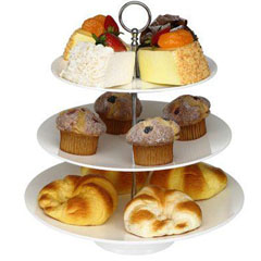 Corona Professional Gastronomy Display Tray, Set of 3 Round, Polycarbonate, 25-30-35 cm, BO386 - Corona Professional