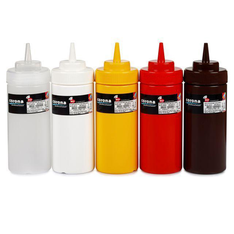 Corona Professional Ketçap Mayonez Sosluk, Geniş Kapaklı, Kırmızı, 450 ml, BO2114