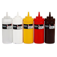 Corona Professional Ketchup Mayonnaise Sauce Bottle, Wide Cap, Brown, 450 ml, BO2110 - Corona Professional