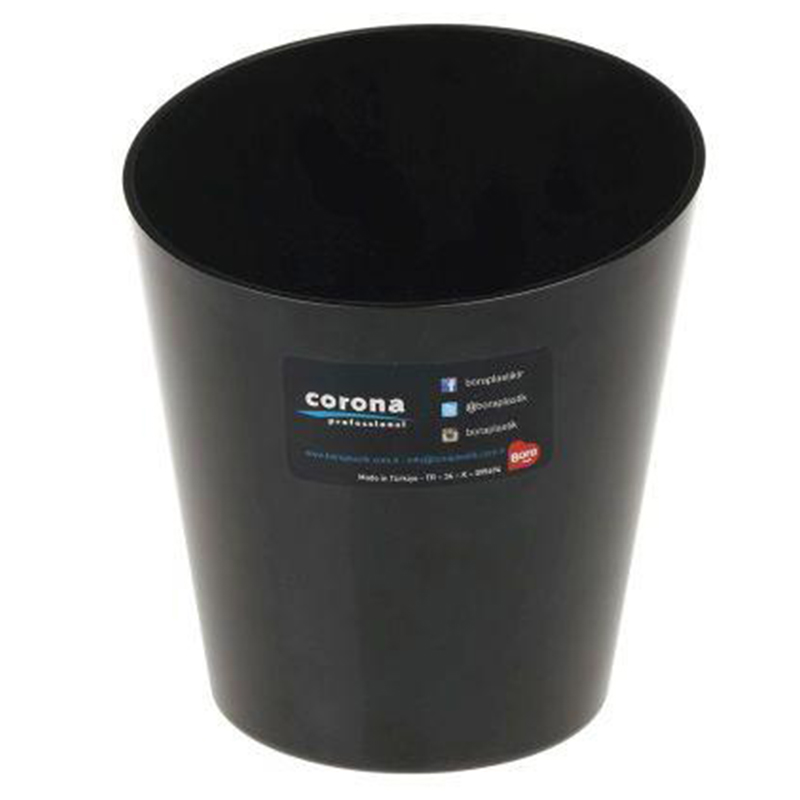 Corona Professional Polikarbon Buz Kovası, Yarım Kesimli, Küçük, BO598, Siyah