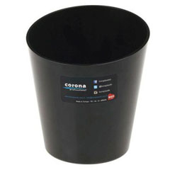Corona Professional Polikarbon Buz Kovası, Yarım Kesimli, Küçük, BO598, Siyah - Thumbnail