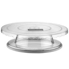 Corona Professional Polikarbon Döner Pasta Standı, 335 mm, BO389, Siyah - 3