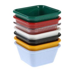 Corona Professional Polycarbonate Square Sauceboat, No 2, BO728, Green - 1