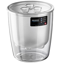 Corona Professional Polikarbon Buz Kovası, Süzgeçli, BO601, Şeffaf - Corona Professional