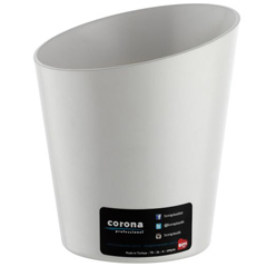 Corona Professional Polikarbon Buz Kovası, Yarım Kesimli, Küçük, BO598, Beyaz - Corona Professional