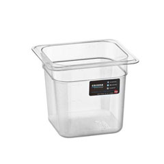 Corona Professional Polycarbonate Gastronorm Pan, 1/6, 150 mm, BO145 - Corona Professional
