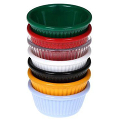 Corona Professional Polycarbonate Sauce Bowl, Round, No 1, BO722, Black - Corona Professional