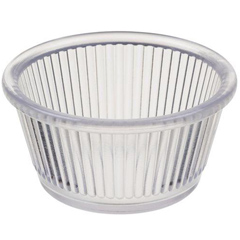 Corona Professional Polycarbonate Sauce Container, Round, No 1, BO722, Transparent - Corona Professional