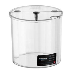 Corona Professional Polycarbonate Sauce Container, Set with Opening Lid, 1.8 lt, BO123 - Corona Professional