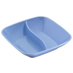 Corona Professional Polycarbonate Sauce Container, Square, Compartmented, BO726, White - 4