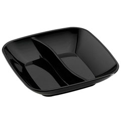 Corona Professional Polycarbonate Sauce Container, Square, Compartmented, BO726, White - 5