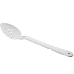 Corona Professional Polycarbonate Serving Spoon, Slotted, BO718, White - Corona Professional