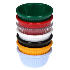 Corona Professional Polycarbonate Square Sauce Dish, No 1, BO729, Black - Corona Professional