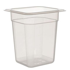 Corona Professional Polypropylene Gastronorm Pan, 1/6, Square, 20 cm, BO1146 - Corona Professional
