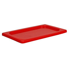 Corona Professional Polypropylene Gastronorm Pan Cover with Lock, 1/4, BO2151, Red - Corona Professional
