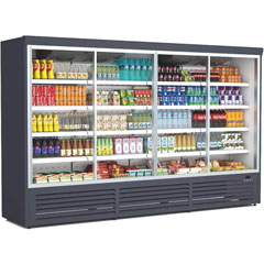 Dampak 4 Door Milk Cabinet, Internal Motor, 250x69.5x204 cm - Dampak