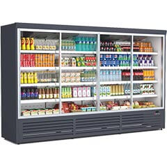 Dampak 5 Door Milk Cabinet, Internal Motor, 375x69.5x204 cm - Dampak
