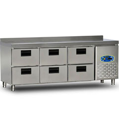 Dampak 6 Drawer Counter Refrigerator, 108 lt - Dampak