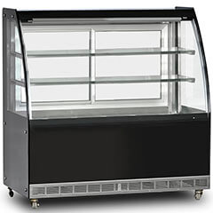 Dampak Heated Display Cabinet, Curved Glass, 480 Lt, 130x70x130 cm - Dampak