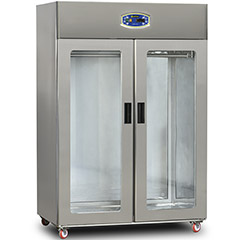 Dampak Meat Hanging Upright Refrigerator, Double Glass Door, Static - Dampak