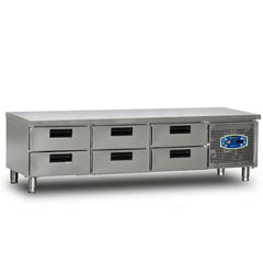 Dampak Under-Counter Refrigerator with Drawer, 214 lt - Dampak