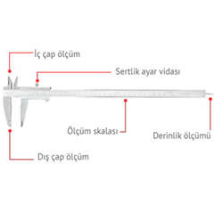 Dasqua 1120-3130 Mekanik Kumpas, 0-300 mm - 3