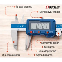 Dasqua 2000-2005 Dijital Kumpas, 0-150 mm - 6