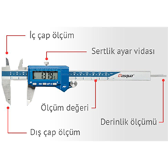 Dasqua 2015-1005 IP67 Korumalı Dijital Kumpas - 3