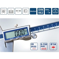 Dasqua 2115-2305 Metal Cased Caliper, 150 mm - 3