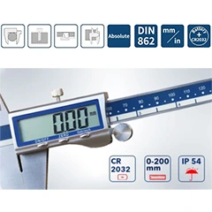 Dasqua 2115-2310 Metal Case Caliper, 200 mm - 3
