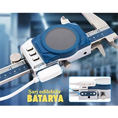 Dasqua 3004-0005 Dijital Göstergeli IP67 Saatli Kumpas, 0-150 mm - 7