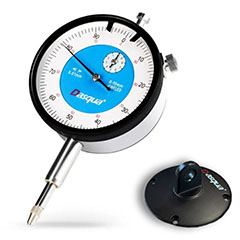 Dasqua 5111-1005 Kulaklı Analog Komparatör Saati, 0-10 mm / 0.01 mm - Dasqua